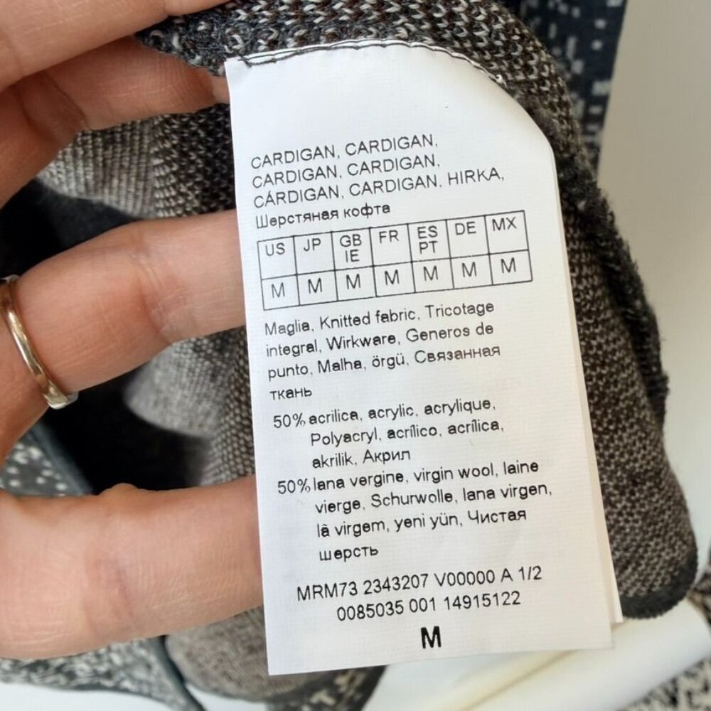 Marina Rinaldi knit Dress and Jacket COMBO– Gray/white Size M - Picture 12 of 16
